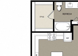 2 bed 2 bath B4 Floor Plan 2 bed 2 bathB4 Floor Plan at Westerly Apartments, Littleton, 80127