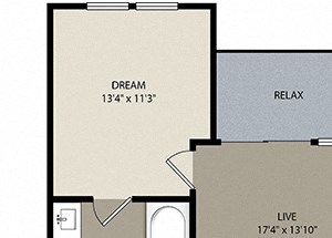 2 bed 2 bath B5 Floor Plan 2 bed 2 bath B5 Floor Plan at Westerly Apartments, Littleton, Colorado