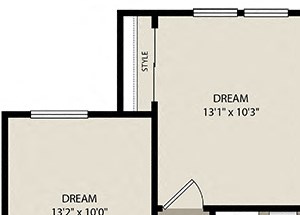 3 bed 2 bath C1 Floor Plan 3 bed 2 bath C1 Floor Plan at Westerly Apartments, Littleton