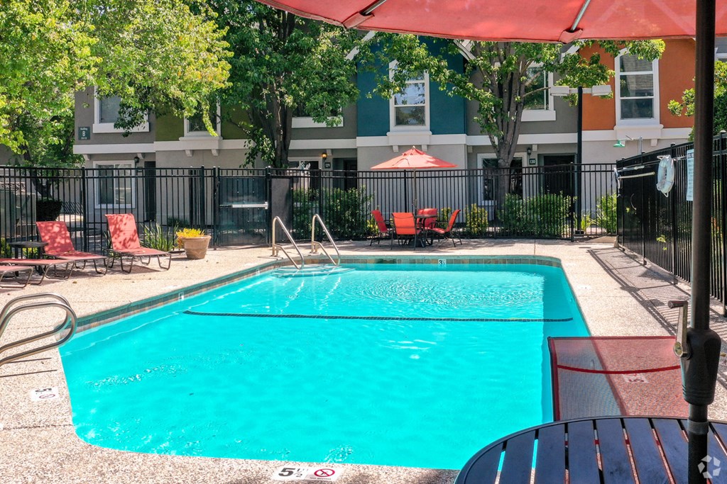 our apartments have a large swimming pool in our courtyard