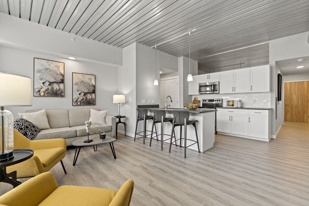 Living And Kitchen Area View at Scott's View, Richmond, VA 23230