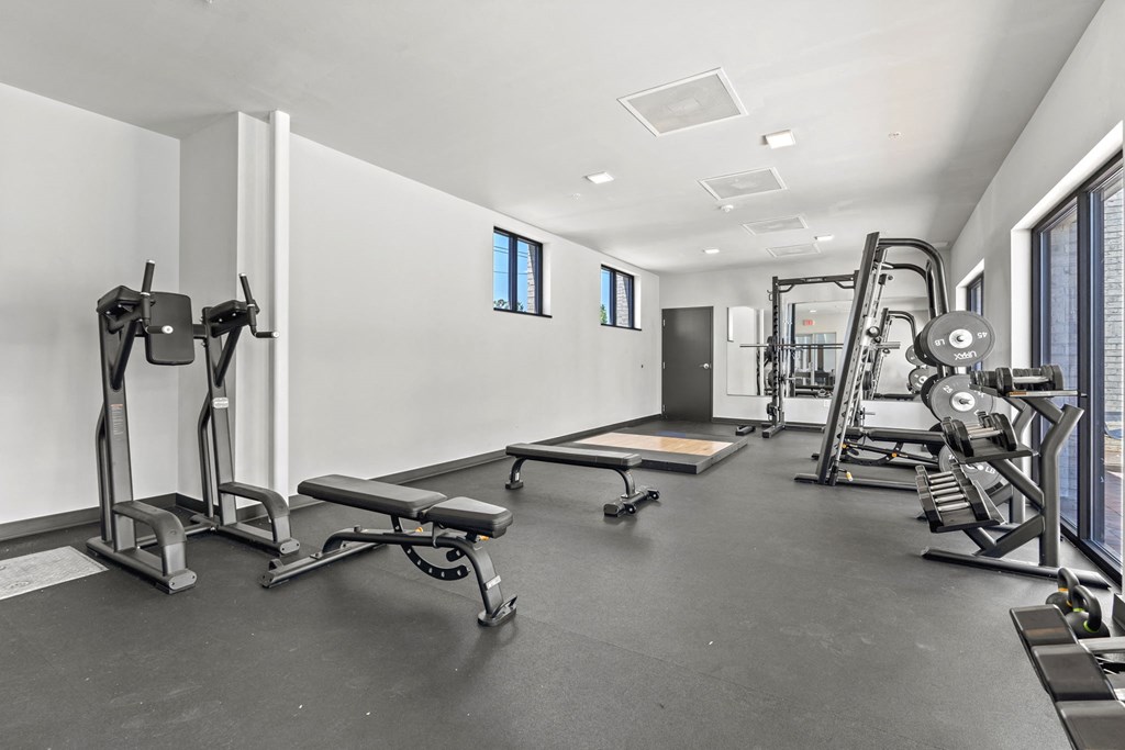 Fitness Center With Modern Equipment at Scott's View, Richmond, VA 23230