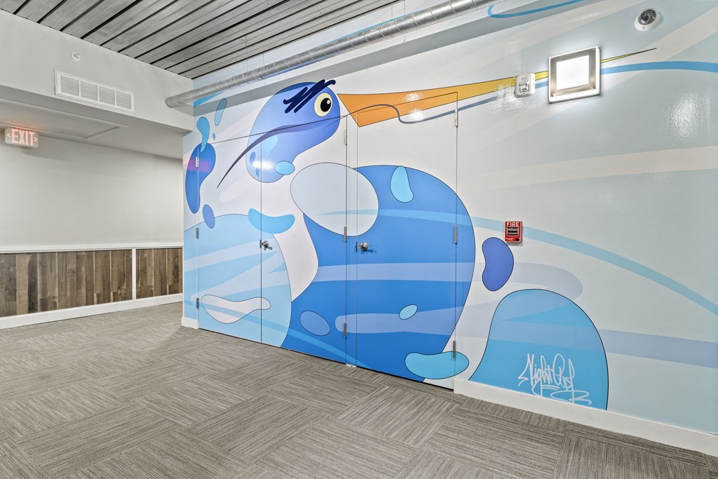 Lobby Area With Package Lockers at Scott's View, Richmond, VA 23230