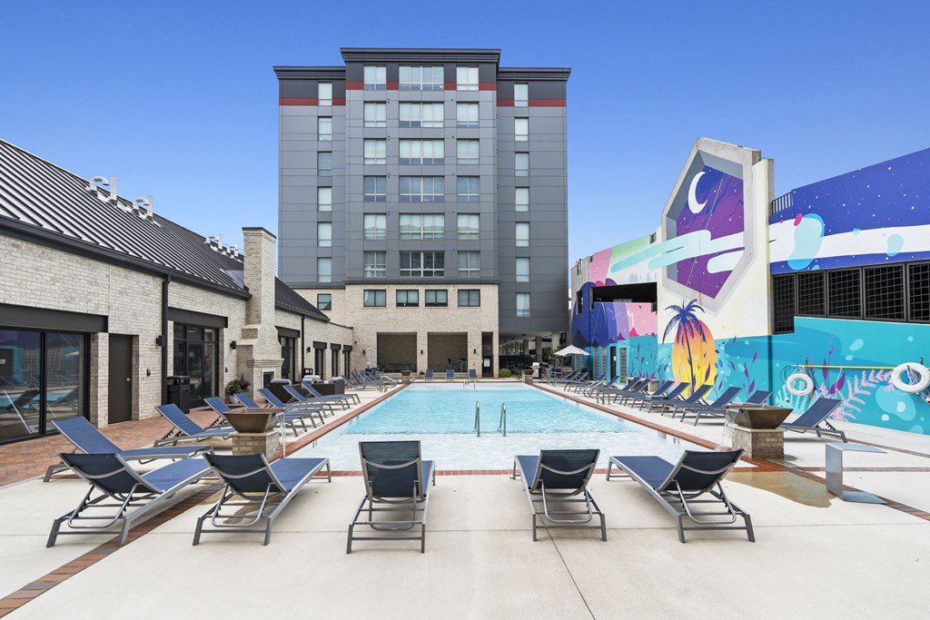 Pool Side Relaxing Area at Scott's View, Richmond, VA 23230