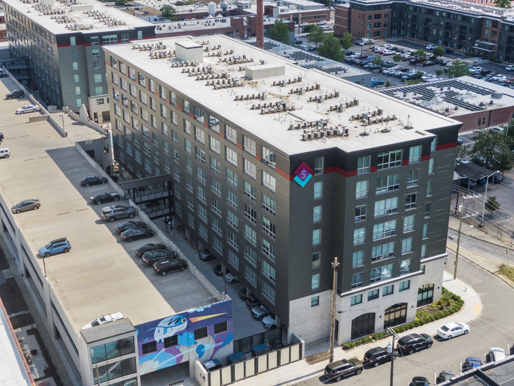Apartment Building Exterior Aerial at Scott's View, Richmond, VA 23230