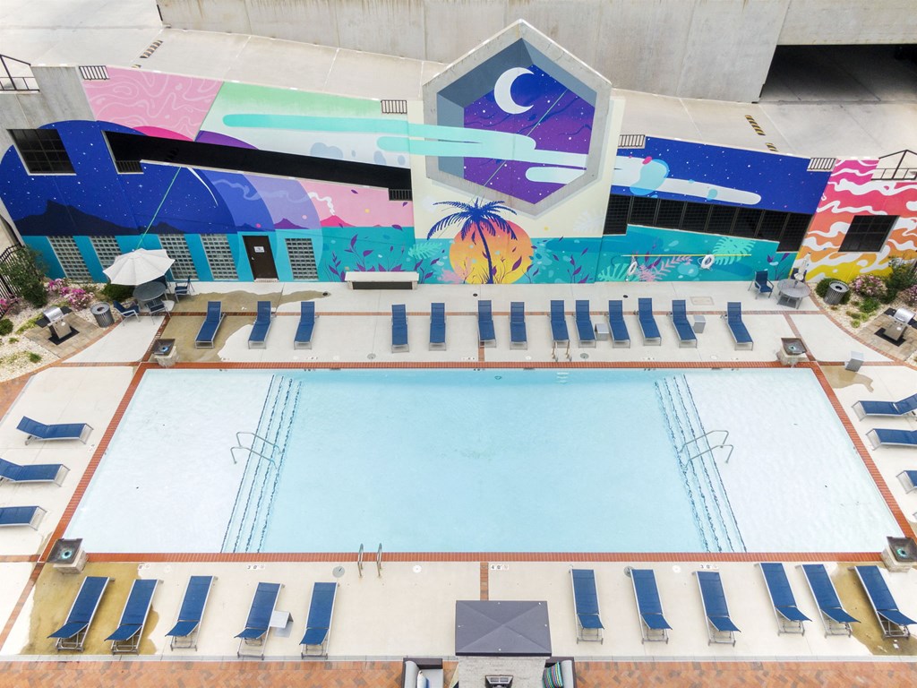 Drone View Of Pool at Scott's View, Richmond, VA 23230