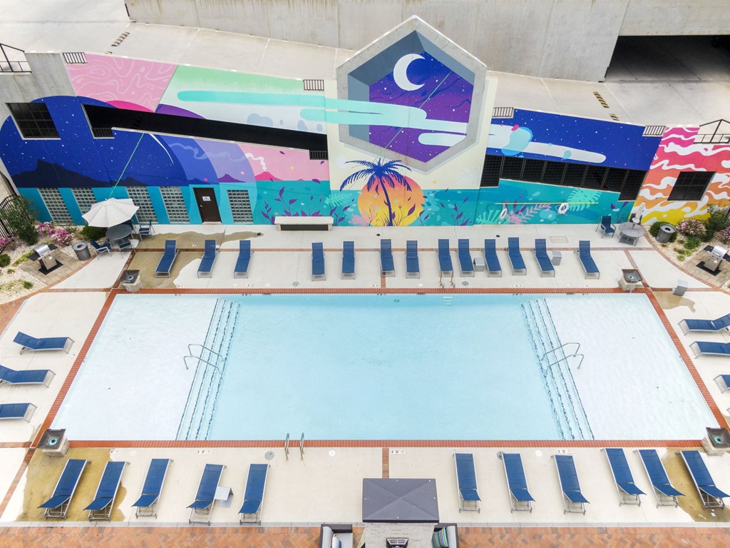 Aerial Pool View at Scott's View, Richmond, VA 23230