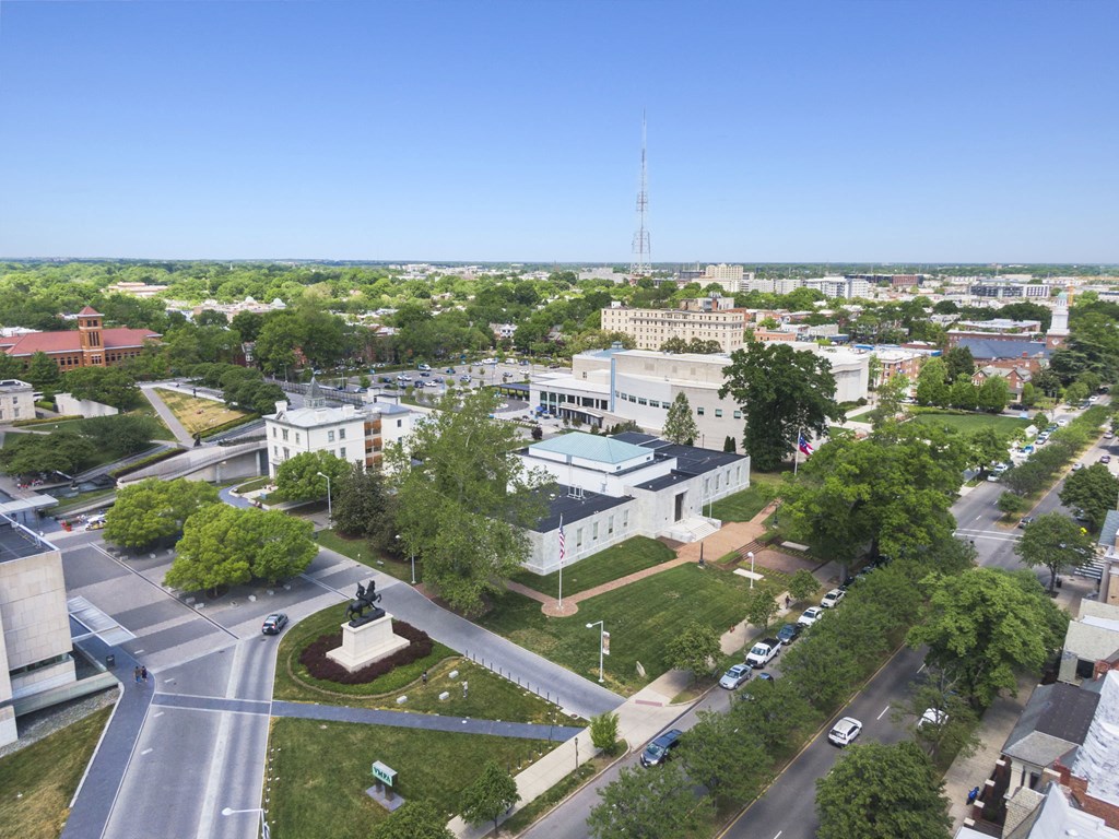 Drone View Of Buildings And Community Area at Scott's View, Richmond, VA, 23230