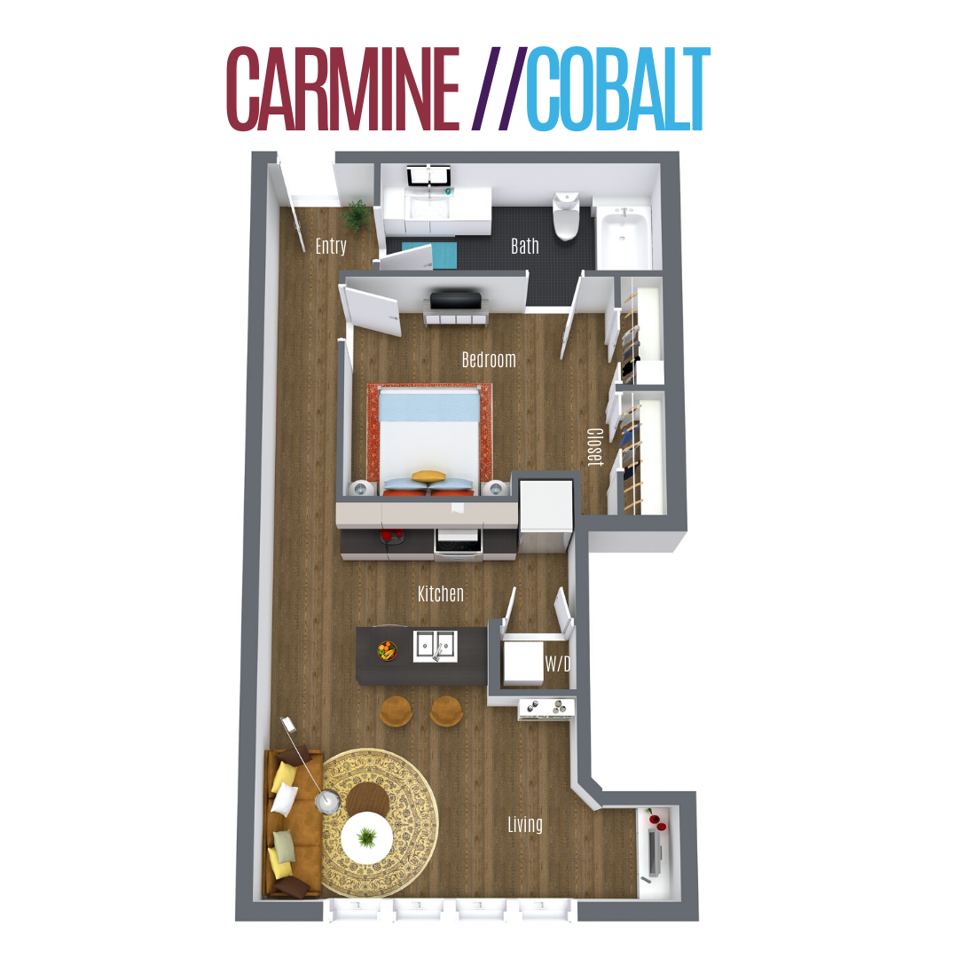 Carmine Cobalt Floor Plan at Scott's View, Richmond, VA, 23230