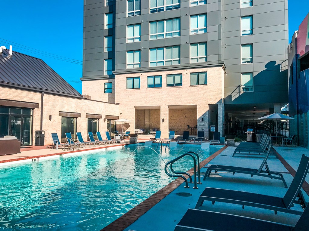 Relaxing Pool Area With Sundeck at Scott's View, Richmond, VA 23230