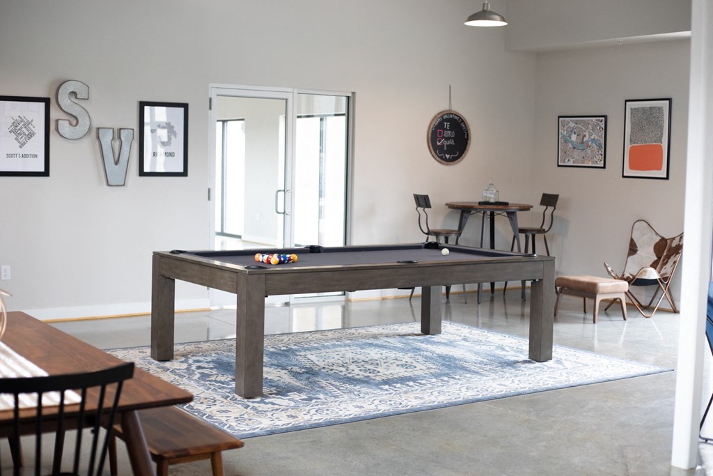 Billiards Table at Scott's View, Richmond, VA 23230