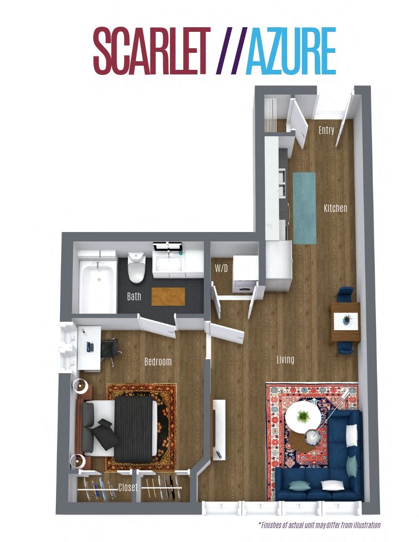 Scarlet azure Floor Plan at Scott's View, Richmond, VA 23230