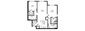 2 Bed/2 Bath-B-1b Phase I