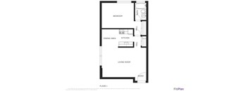 1 Bedroom, 1 Bathroom