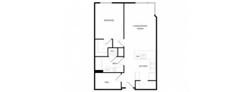 Plan L 1 Bd with Den