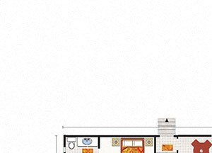 Skyline 3x2 Skyline 3 Bed 2 Bath Floor Plan at Heritage Oaks Rental Homes in Lincoln, NE