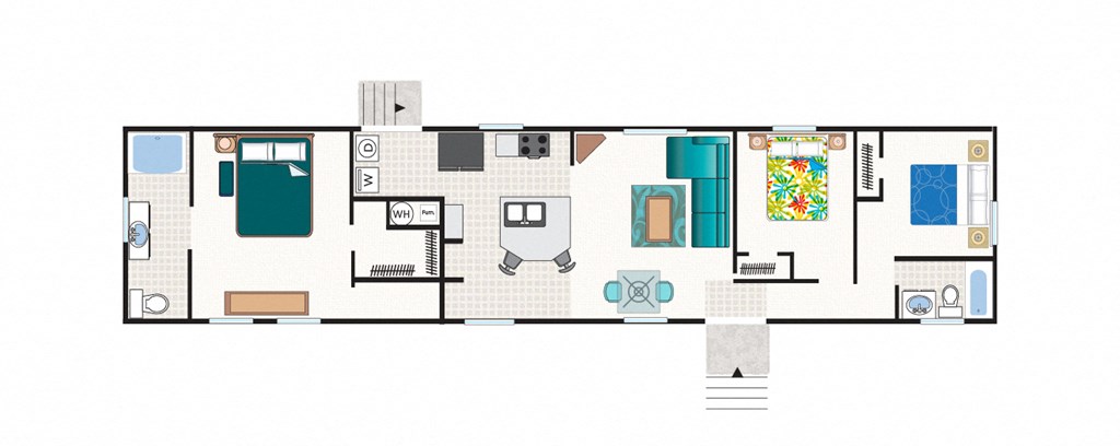 a floor plan of a house