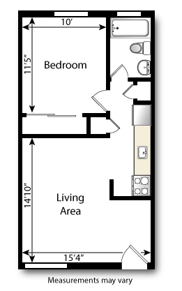1 Bed / 1 Bath