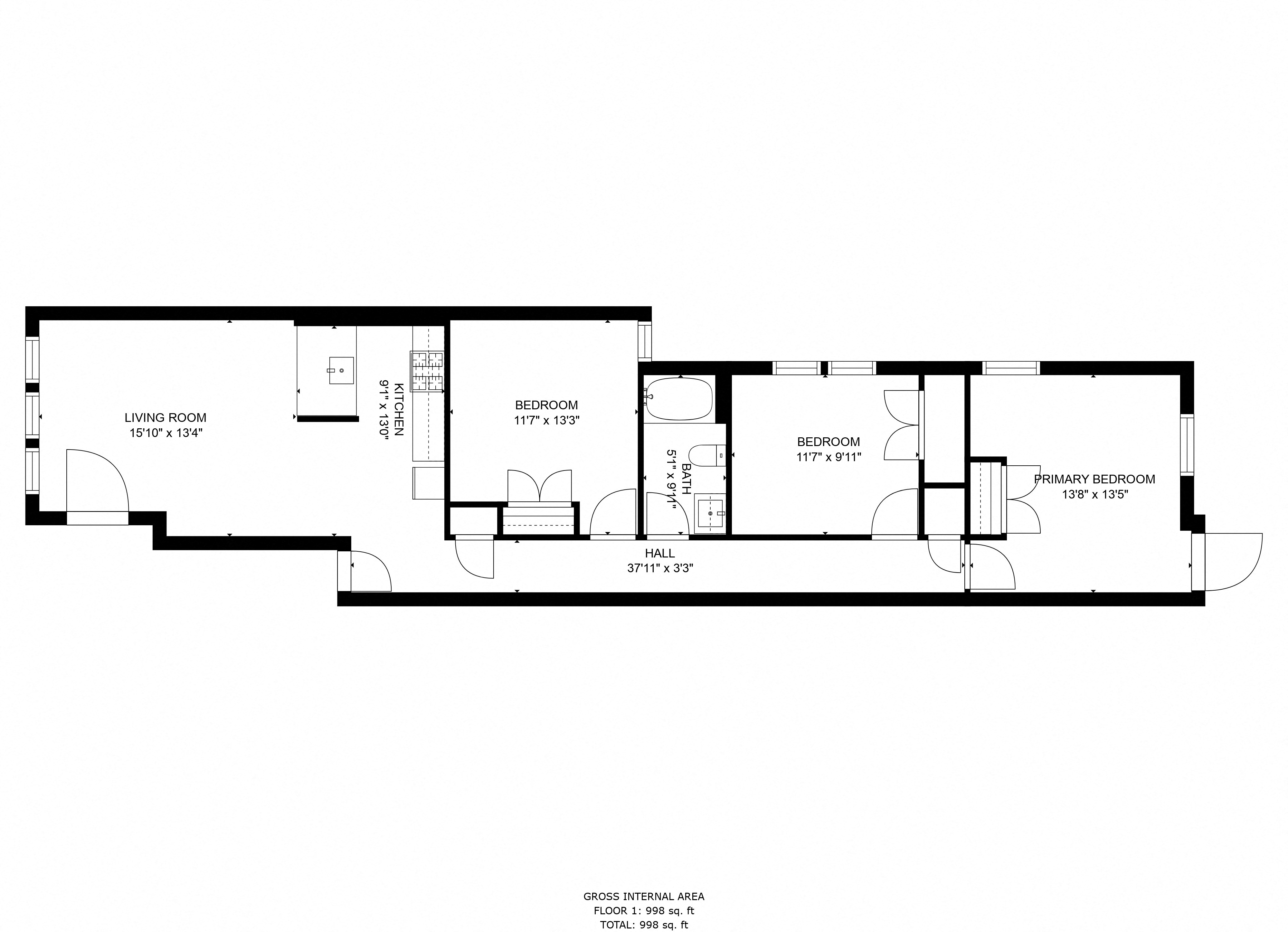 3 Bedroom 1 Bathroom