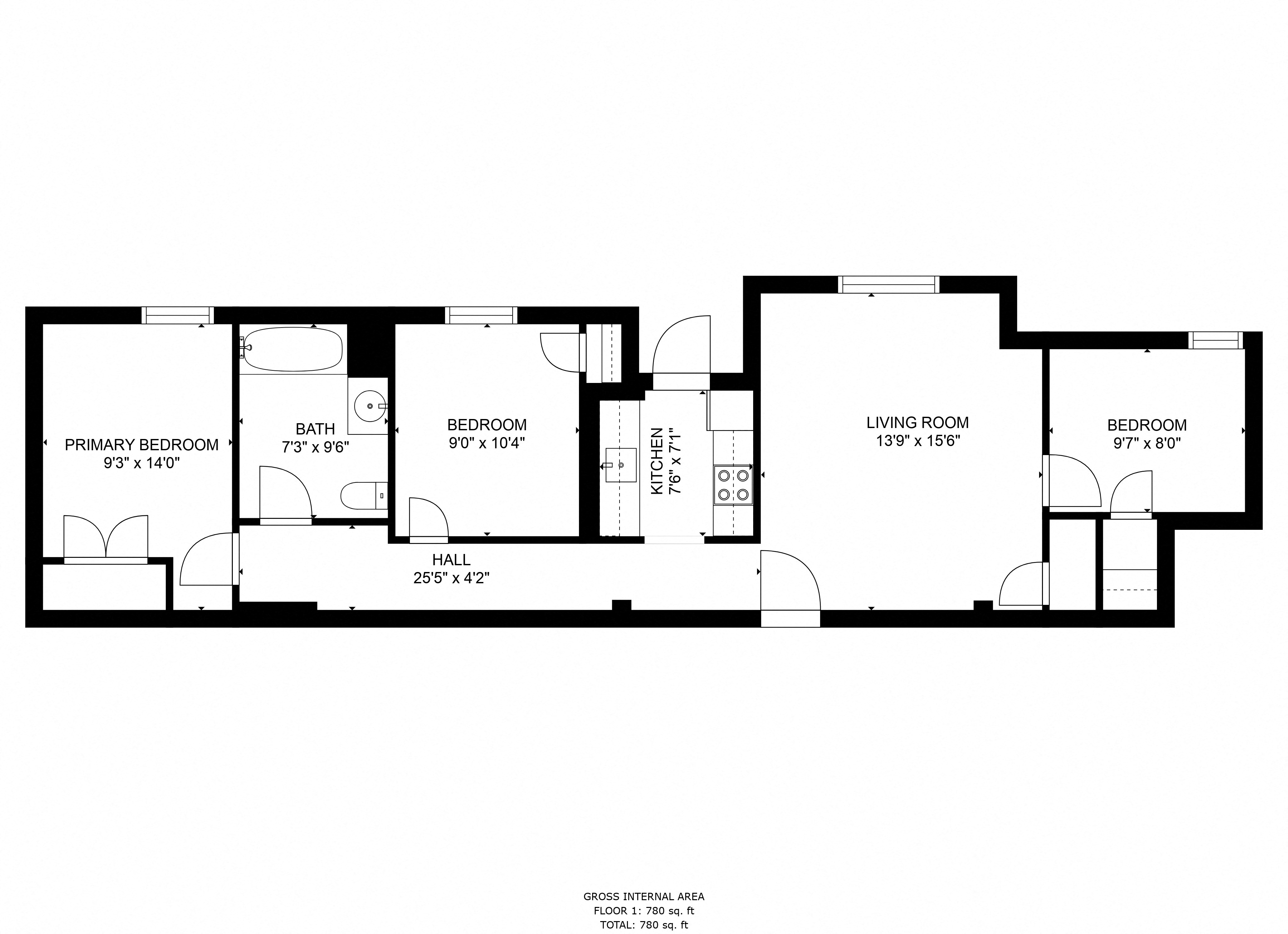 3 Bedroom 1 Bathroom