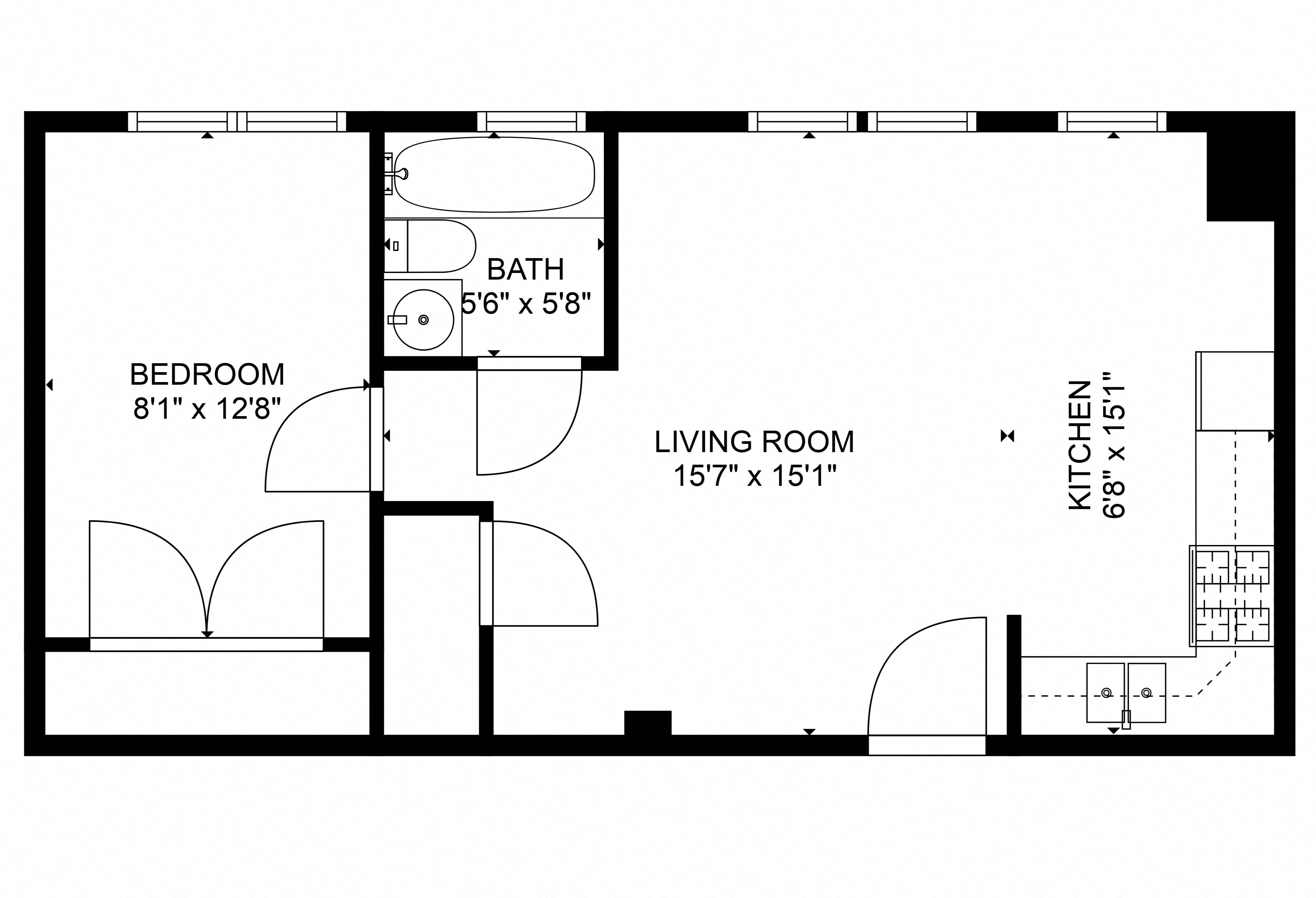 1 Bedroom 1 Bath