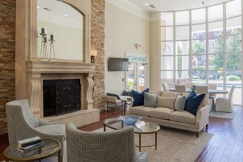 Clubroom With Fireplace at Stone Ridge Apartment Homes, Mobile, Alabama