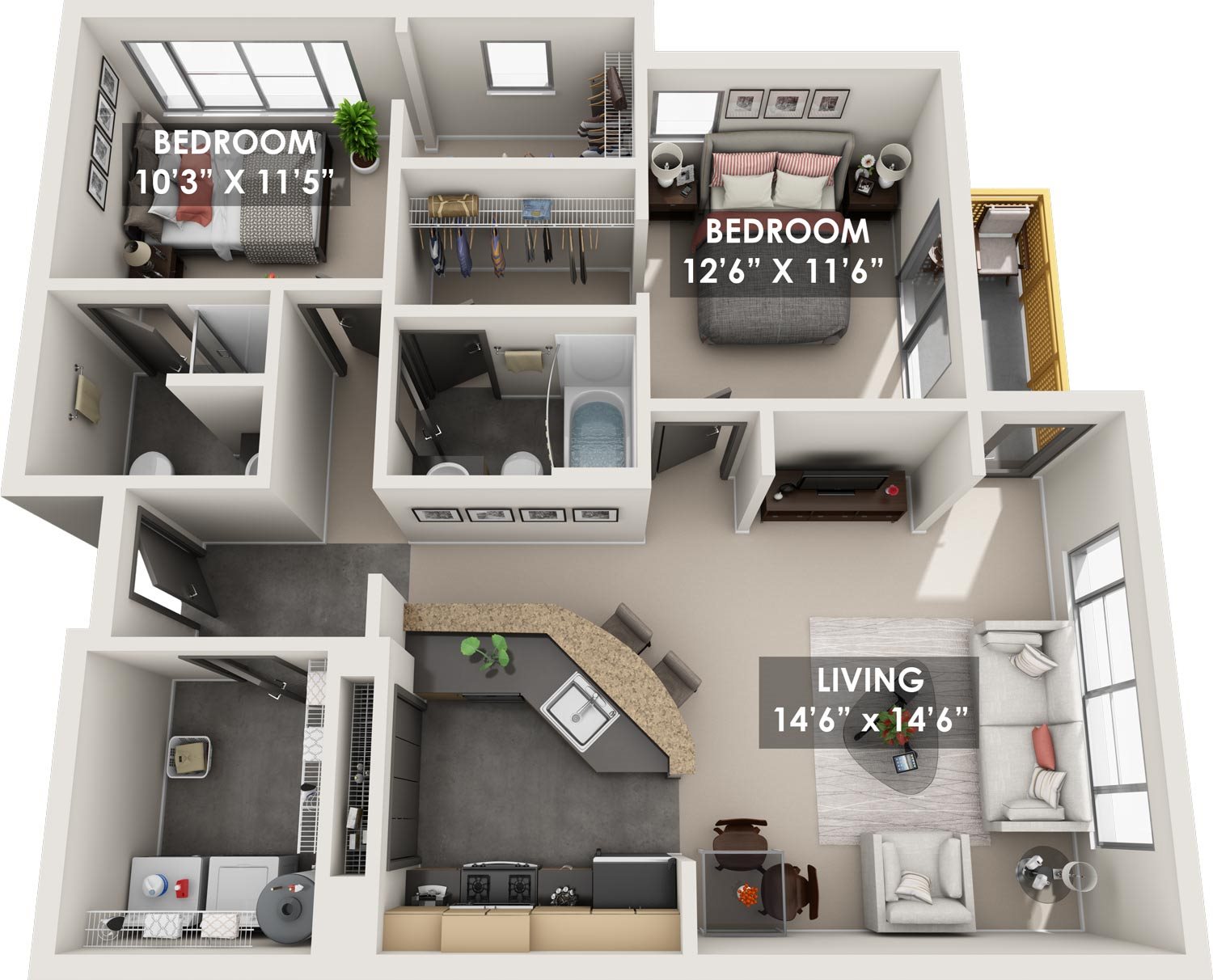 Gibraltar 3D Floorplans
