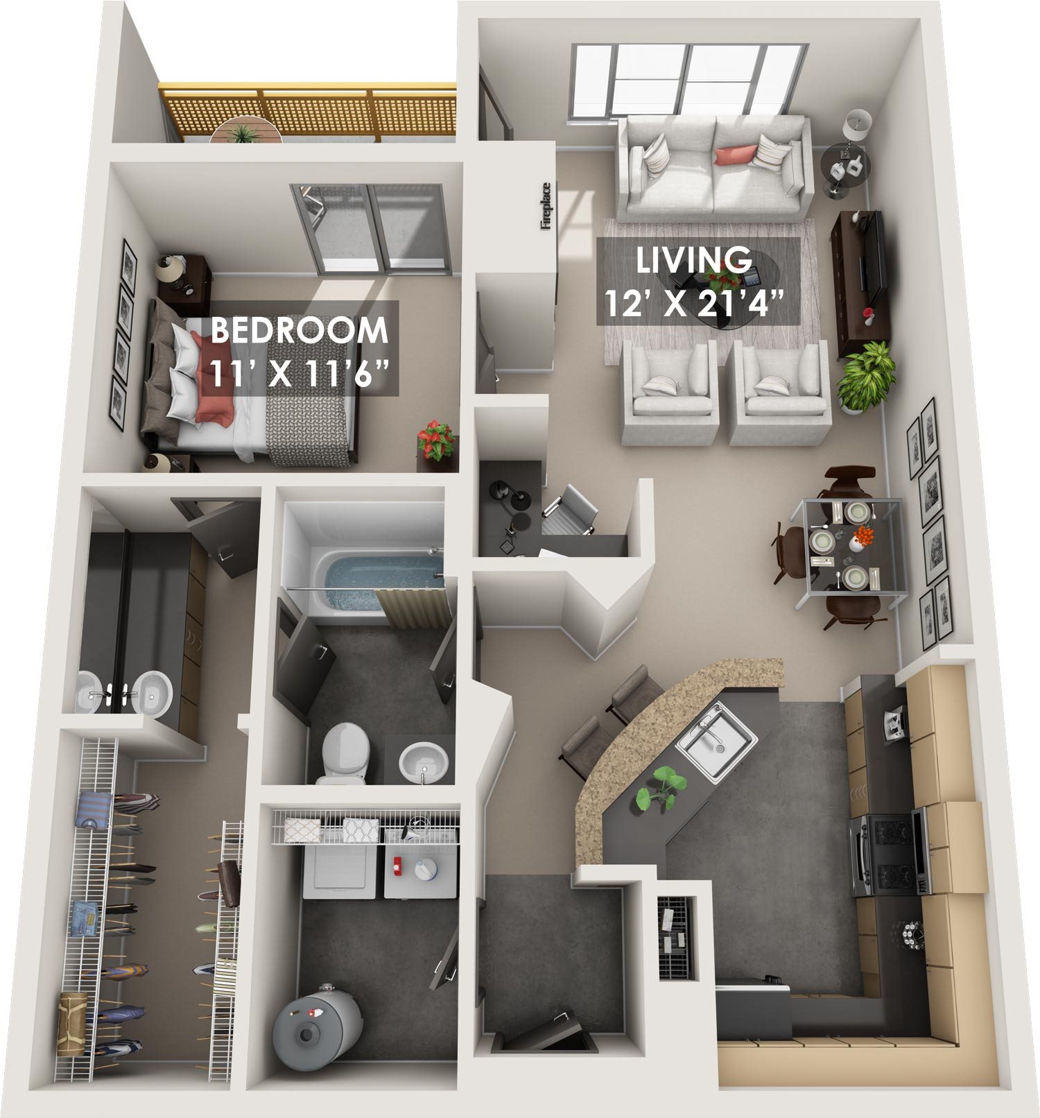 Oasis 3D Floorplan