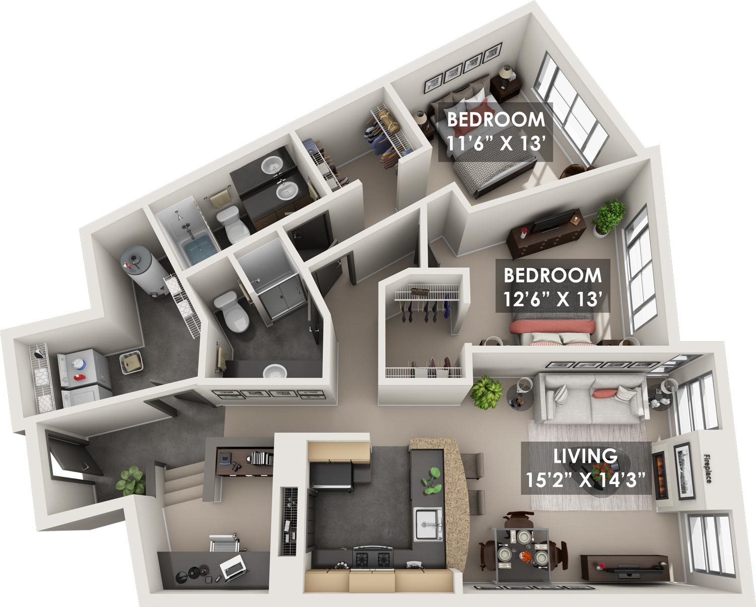 Zigguratt 3D Floorplan