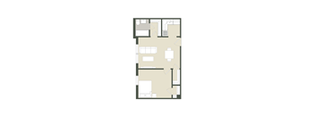 1 Bedroom - 1 Bathroom
