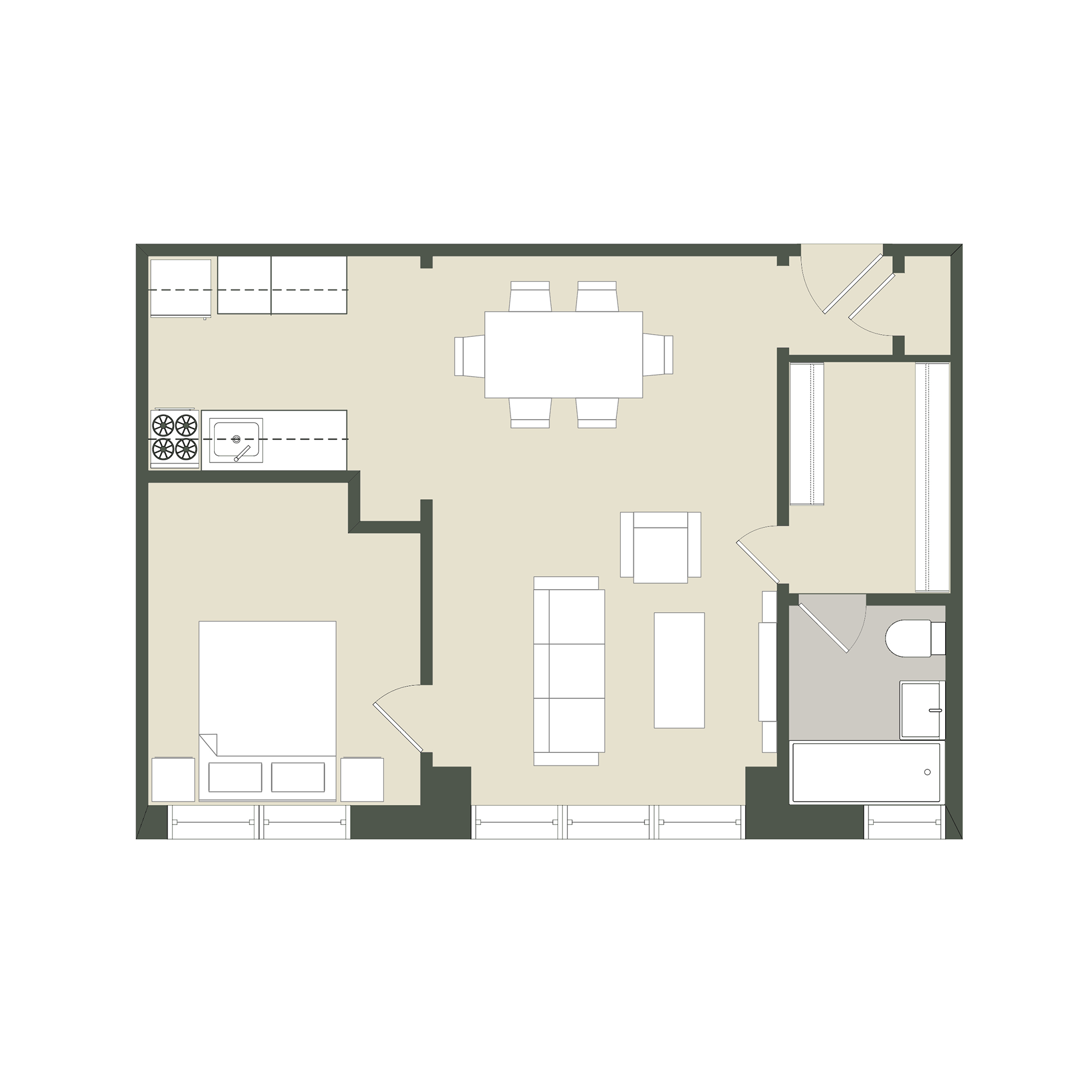 1 Bedroom - Tier 02