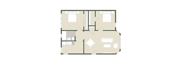 2 Bedroom - 1 Bathroom
