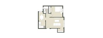 1 Bedroom - 1 Bathroom