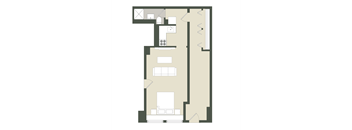 1 Bedroom - 1 Bathroom