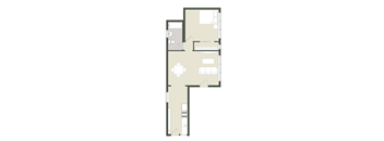 1 Bedroom - 1 Bathroom