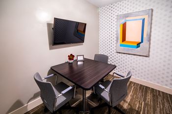 Conference Room With TV at The Foundry, South Bend, Indiana