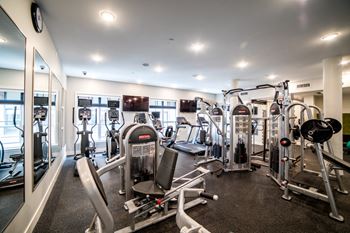 Fitness Center With Updated Equipment at The Foundry, South Bend, Indiana