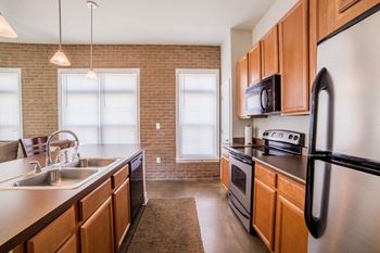 Fully Equipped Kitchen with Modern Appliances at The Foundry, South Bend, 46617