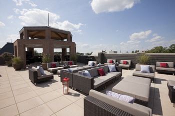 Rooftop Terrace And Gazebo at The Foundry, South Bend, IN, 46617