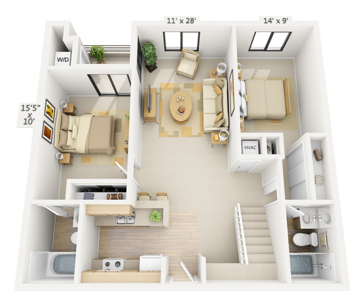 Shoreline 2x2 Loft at Pine at 6th, 555 Pine Avenue, CA