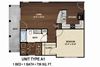 1 BR 1 BA 739 sq ft Bluewater Floorplan apartments near me