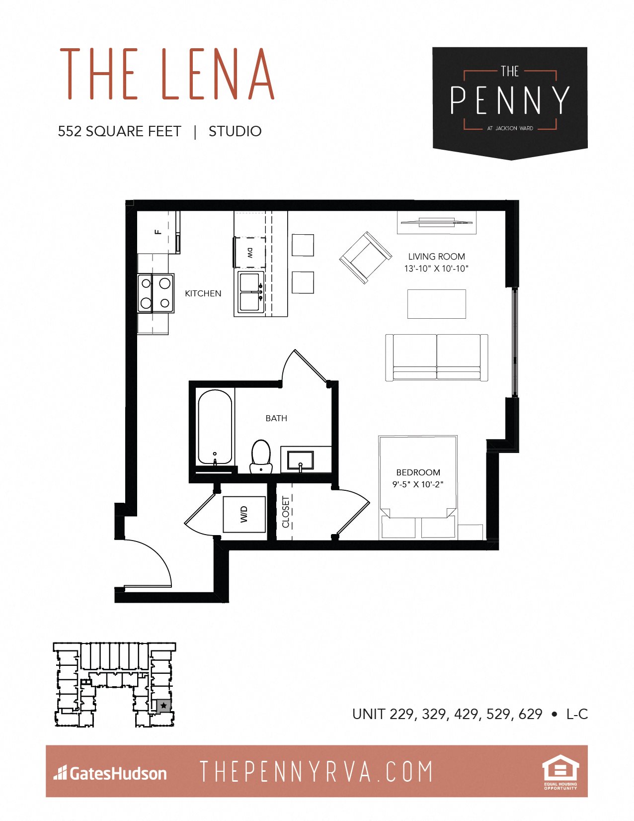 Floor Plans Of The Penny At Jackson Ward In Richmond Va