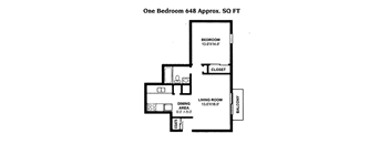 1 Bed 1 Bath Efficiency