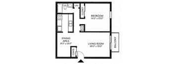 1 Bed 1 Bath Medium