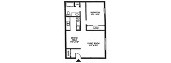 1 Bed 1 Bath Large