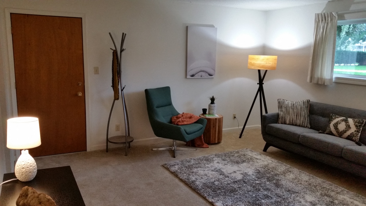 Scotsdale Lower Level Living Room 2 at Scotsdale, Coralville, IA, 52241