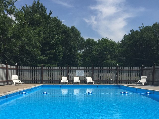 Swimming Pool With Relaxing Sundecks at Emerald Court, Iowa City, IA