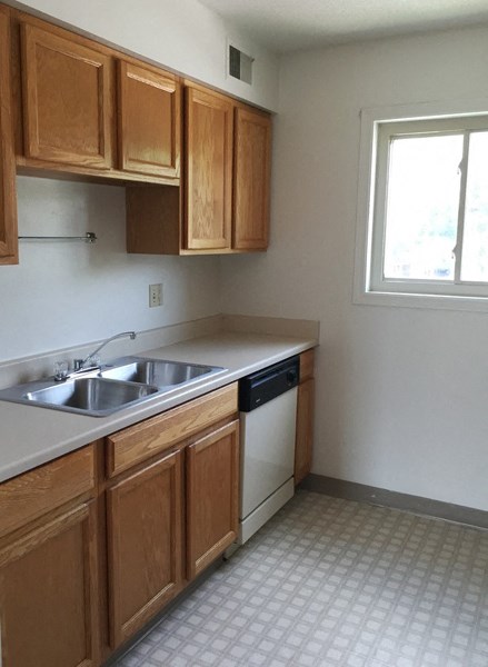 Stainless Steel Sink With Faucet In Kitchen at Westgate Villa, Iowa City, IA, 52246