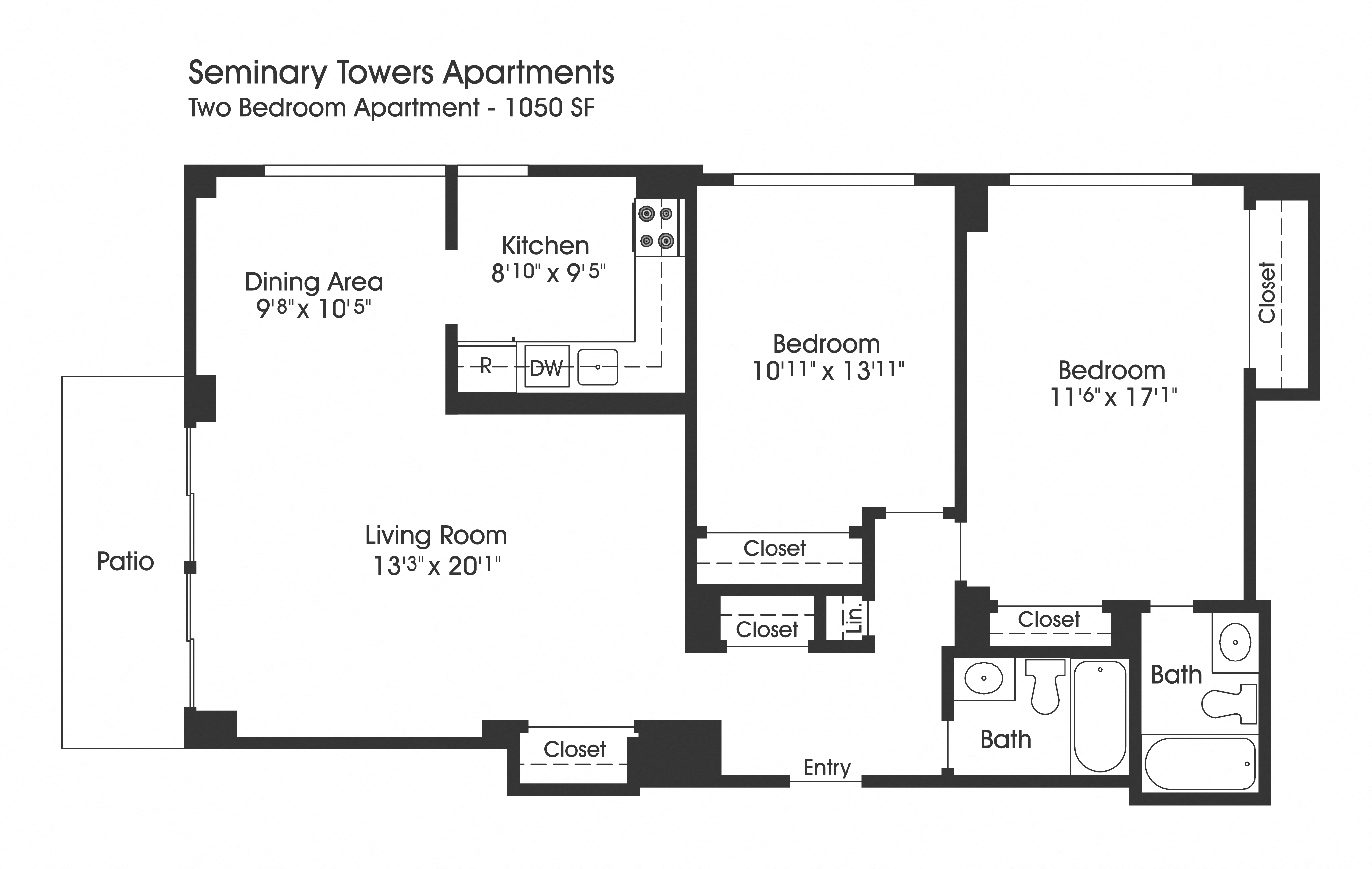 2 bed 2 bath I at Seminary Towers, Alexandria, VA