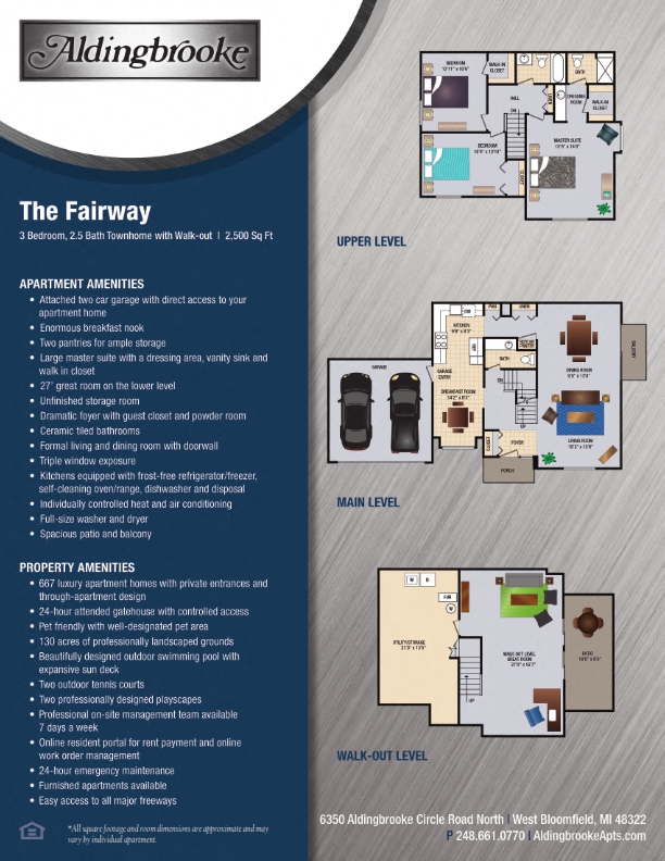 Fairway - includes a 2 car attached garage